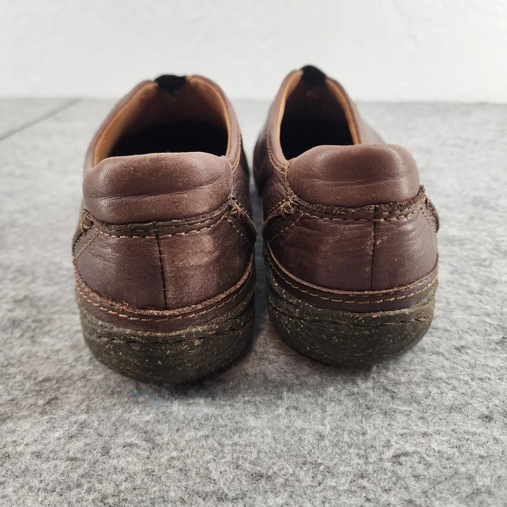 Clarks Artisan Brown Leather Slip On Comfort Loafers Womens 9.5M 84473